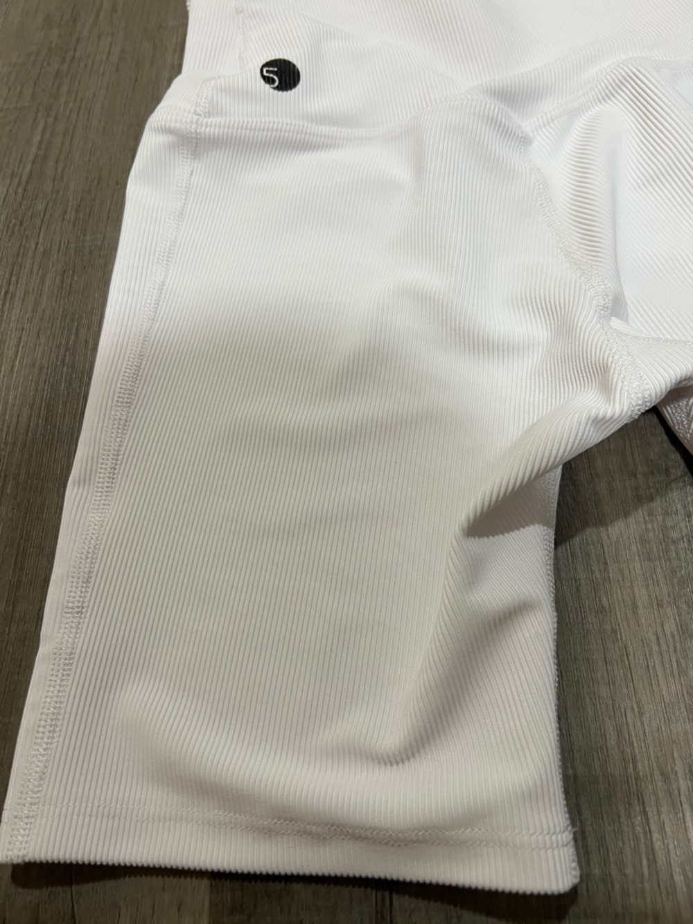 Five The Label Dancewear white ribbed shorts size adult Small - Picture 7 of 9